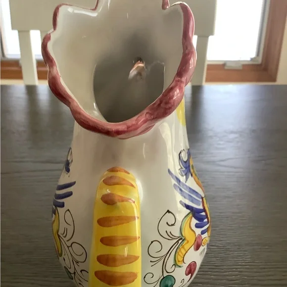 Vibrant vintage ceramic Rooster Picture Made in Italy! - Picture 4 of 6